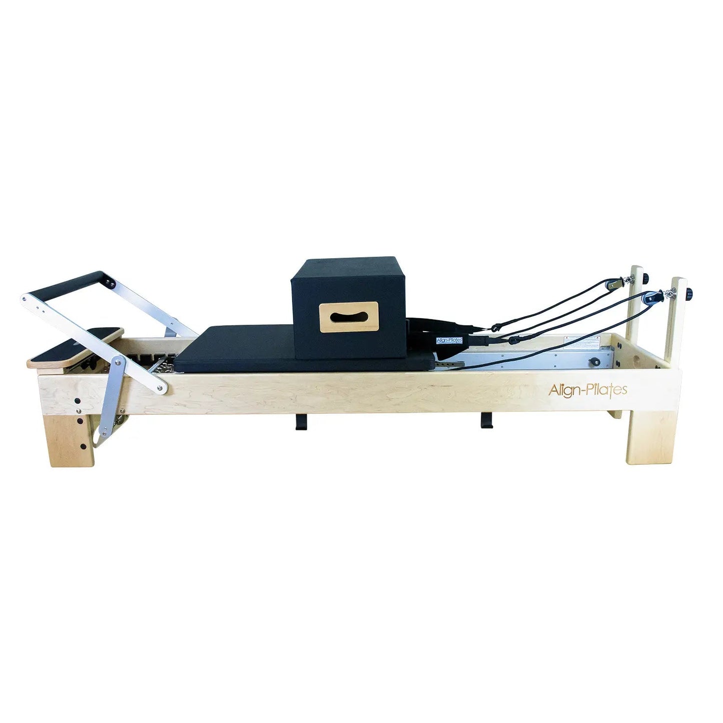 Align-Pilates M8 Pro Maple Wood Reformer with Sitting Box Set