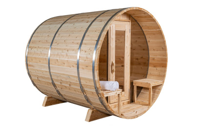 Dundalk Leisure Craft - Tranquility MP Barrel Sauna - Sauna by Dundalk LeisureCraft available at Body Recovery Supply