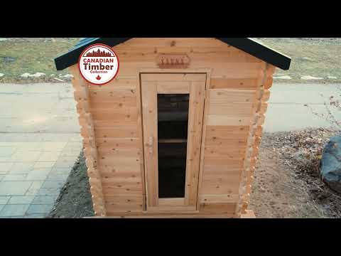 Dundalk LeisureCraft Canadian Timber 2 - 3 Person Granby Cabin Sauna - Dundalk LeisureCraft available at Body Recovery Supply