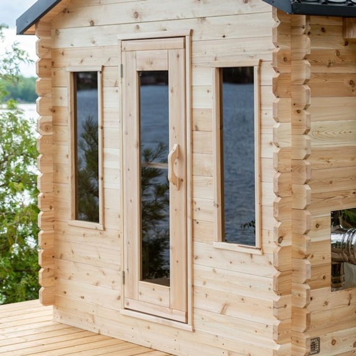 Dundalk LeisureCraft Canadian Timber Georgia Cabin Sauna - Sauna by Dundalk LeisureCraft available at Body Recovery Supply