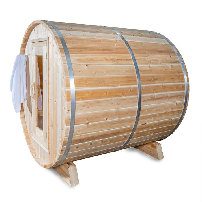 Dundalk LeisureCraft Harmony Person Barrel Sauna - Sauna by Dundalk LeisureCraft available at Body Recovery Supply