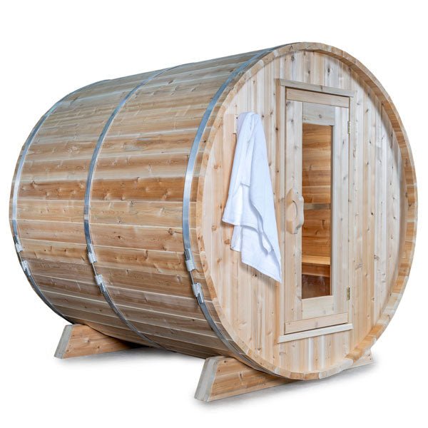 Dundalk LeisureCraft Harmony Person Barrel Sauna - Sauna by Dundalk LeisureCraft available at Body Recovery Supply