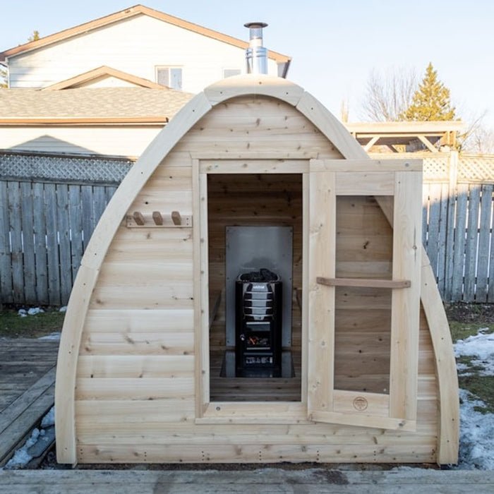 Dundalk LeisureCraft Canadian Timber MiniPOD Sauna - Sauna by Dundalk LeisureCraft available at Body Recovery Supply