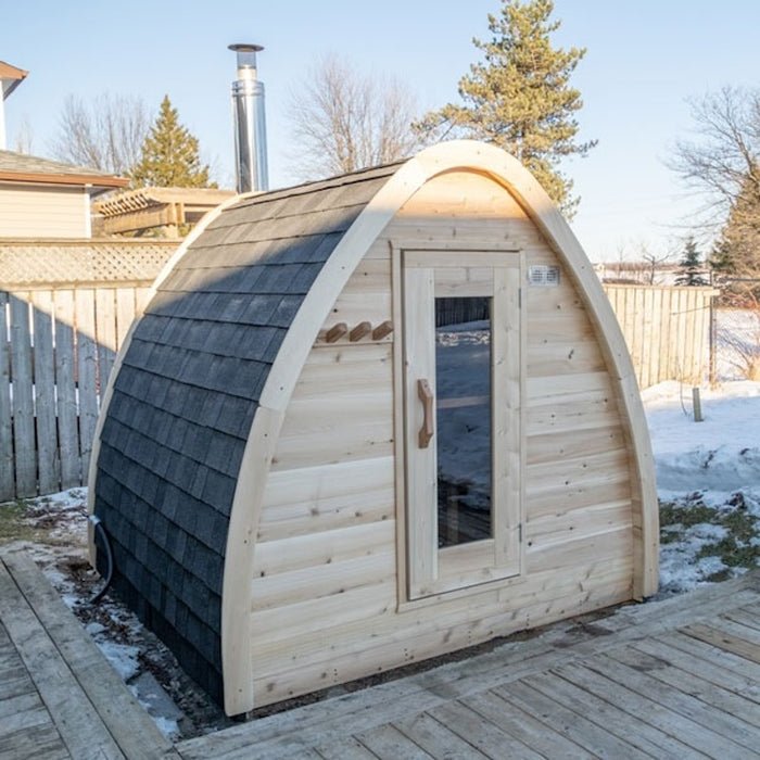 Dundalk LeisureCraft Canadian Timber MiniPOD Sauna - Sauna by Dundalk LeisureCraft available at Body Recovery Supply