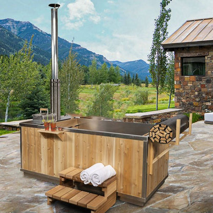 Dundalk LeisureCraft The Starlight Wood Burning Hot Tub - Hot Tub by Dundalk LeisureCraft available at Body Recovery Supply