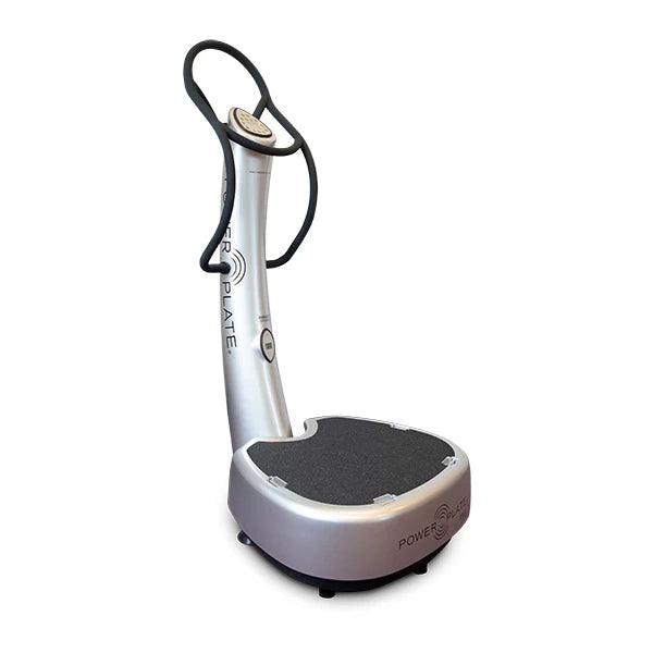 Power Plate my5 full body vibration platform for home fitness, supports 300 lbs, customizable settings